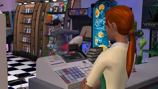 downtown arcade 🎮🥤sims 2 gameplay [upl. by Yrellav]