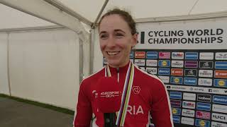 Christina Schweinberger  Interview at the finish  Women ITT Glasgow UCI World Championships 2023 [upl. by Callahan]