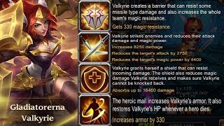 Heroes Charge  Gladiatorerna from Test Server  Review Valkyrie [upl. by Tohcnarf212]