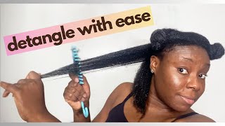 Easy Natural Hair Detangling Routine Pain Free [upl. by Romola]