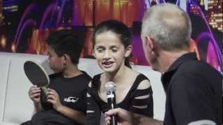 2012 Killerspin Chicago International Table Tennis Festival  Estee Ackerman Interview [upl. by Grevera]