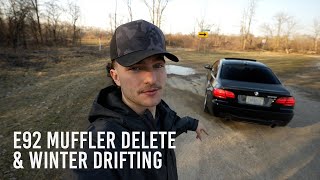 E92 335i Muffler Delete With Sound Clips [upl. by Adlanor613]