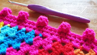 Quick amp Easy Crochet Border for ANY Project 🧶 [upl. by Ibloc]