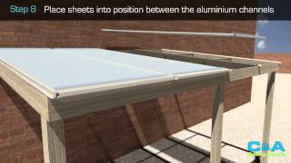 How to install polycarbonate roofing sheets [upl. by Ynagoham]