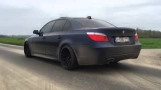 Bmw E60 535d exhaust sound [upl. by Alliuqat860]