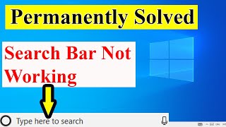 Cant Type in the Search Bar on Windows  Keyboard Not Working in Search Bar  Permanently Solved [upl. by Boccaj]