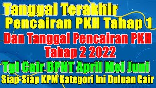 Tgl Cair PKH Tahap 2 2022 dan bpnt april mei juni pencairan pkh tahap 1 2022 pkh hari ini [upl. by Bore529]