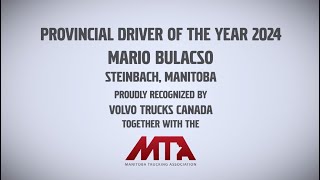 2024 Volvo Trucks Canada Driver of the Year for Manitoba Mario Bulacso HyLife [upl. by Ahserak]