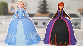 FROZEN 2 PRINCESS Cakes  NERDY NUMMIES [upl. by Akyssej753]