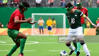 Day 2 morning  Football 5aside highlights  Rio 2016 Paralympic Games [upl. by Asseram]