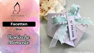 Facettenbox Ikonische Momente  DIY Geschenkverpackung mit Schleife  Festliche Bastelidee Tutorial [upl. by Ardnatal]