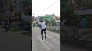 Spirit jump 😲👀skating shortsfeed tapan road ligerskater girlreaction rollerskating youtub [upl. by Wandis]