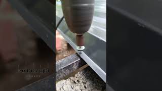 Screwing in a sheetmuhamedaslam4405 diy welder lifehacks drill drilling sheet roofing [upl. by Nirrat417]