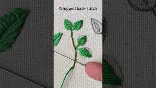 Whipped back stitch [upl. by Trudey358]