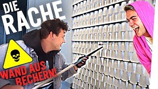 CRISPYROB WOHNUNG PRANK DIE 1000 BECHER WAND 💦☄️ Stürzt sie ein DIE RACHE [upl. by Libyc424]