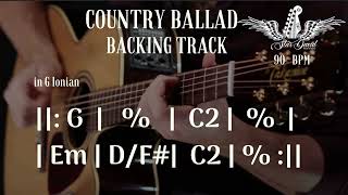 Backing Track Country Ballad in G Ionian [upl. by Epillihp]