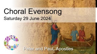 Choral Evensong  Saturday 29 June 2024  Chester Cathedral [upl. by Peti]