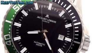 Jacques Lemans Geneve Automatic Watch [upl. by Arbmat]