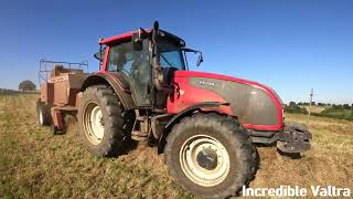 2009 Valtra T151 66 Litre 6Cyl Diesel Tractor 159 HP with Heston 4750 Trailed Bailer [upl. by Assirialc]