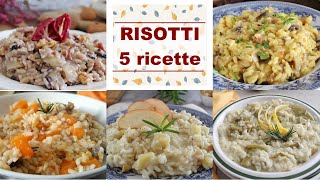 RISOTTI 5 ricette originali per lautunno e linverno La cucina di Rita [upl. by Atnes540]