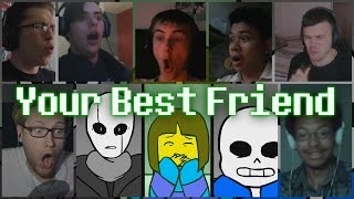 Glitchtale quotYour Best Friendquot By Camila Cueves Reaction Mashup [upl. by Aerdnua]