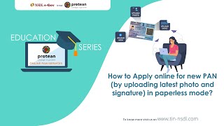 How to Apply online in paperless mode by uploading photo signature for Reprint Update of PAN Card [upl. by Kimbell427]