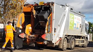 2017 Dennis Elite 6 Split Bin Lorry Collecting Recycling In West Oxfordshire [upl. by Nnaarat64]