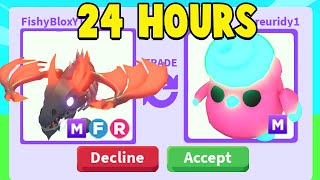 Trading for MEGA CANDYFLOSS CHICK in 24 Hours [upl. by Oralie]