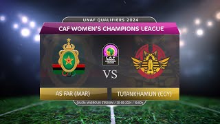 CAF QUALIFIERS 2024  CAF WOMENS CHAMPIONS LEAGUE  Round 3  AS FAR MAR Vs TUTANKHAMUN EGY [upl. by Elcarim]