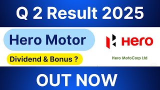 Hero Motocorp Q2 result 2025  Hero Motocorp share latest news  Hero Motocorp dividend news [upl. by Yatnuahc307]