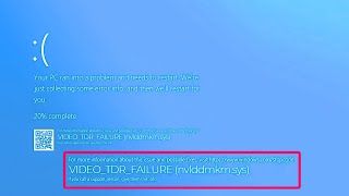 VIDEO TDR FAILURE nvlddmkmsys Error Solucion En Windows 10 BSOD [upl. by Alegnaed]