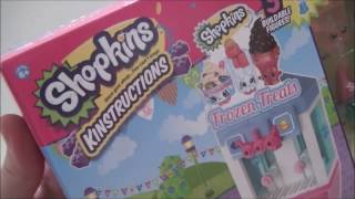 Shopkins Kinstructions Frozen Treat Stand Unboxing Build Review [upl. by Achilles168]