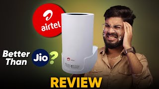 Airtel AirFiber Review 🔥 Installation Plans Price Speed Test BGMI Ping  Vs Jio Air Fiber [upl. by Pearson781]