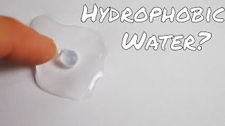 SelfRepelling Hydrophobic Water Drops [upl. by Davide]