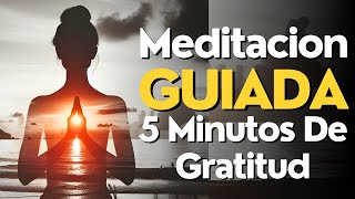 Meditacion GUIADA 5 Minutos De GRATITUD ✨ [upl. by Eveneg]