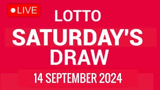 The National Lottery Lotto Live draw results from Saturday 14 September 2024  tonights lotto [upl. by Hrutkay]