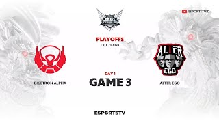 Bigetron Alpha vs Alter Ego GAME 3 MPL ID S14 PLAYOFFS  AE vs BTR [upl. by Josephine]