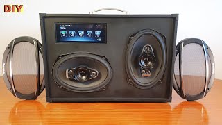 DIY Portable Car Android Bluetooth Speaker Radio [upl. by Alyakim]