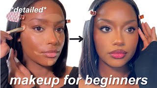 step by step guide to beginner makeup  how to apply what brushes to use etc detailed [upl. by Aliak]