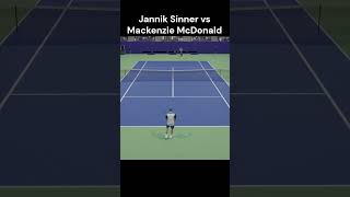 Jannik Sinner vs Mackenzie McDonald  US OPEN  Shorts Tennis Gaming Tiebreak usopen [upl. by Laufer]