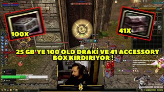 Kaithnys  Agartha 100 Adet Old Draki Box ve 41 Adet Accessory Box Kırdırıyor  Knight Online [upl. by Riva]