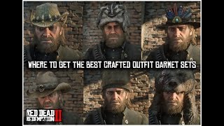 TRAPPER IN RED DEAD REDEMPTION 2  ALL THE BEST CRAFTED OUTFITS [upl. by Atnek]