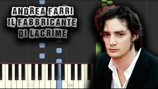 Andrea Farri  Il fabbricante di lacrime  The Tear Maker  Nicas Theme Piano Tutorial MIDI PDF [upl. by Byrann]