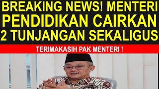 Breaking news guru sertifikasi dan non sertifikasi full senyum pencairan 2 gaji dan tunjangan guru [upl. by Alcott996]