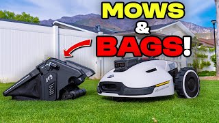 This Robot Lawn Mower bags amp Empties ITSELF INSANE RESULTS Yuka Review [upl. by Ubana]