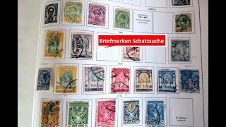 Briefmarken wertvoll Schatzsuche in einem KABEAlbum von 1935 mit Briefmarken Übersee am 010921 [upl. by Deyas]