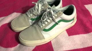 Vans Vintage Sport Old Skool WhiteKelly Green [upl. by Eirased336]