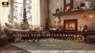 Elegant Rustic Decor Embracing Warmth in Your Home This Winter [upl. by Belicia90]