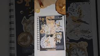 ASMR Steampunk Journal With Me shorts asmr steampunk journalwithme scrapbook collage journal [upl. by Ruby]