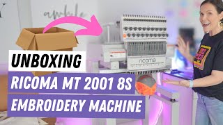 Best Embroidery Machine Unboxing the Ricoma MT 2001 8s [upl. by Sivar786]